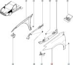 Original Renault Aripa fata stanga LAGUNA III ORIGINAL RENAULT 631010032R (631010032R)