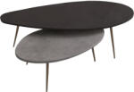FDY Set 2 Masute Cafea Monnart Finisaj Negru-Gri, Dim. 116x46x46 Cm Masa de cafea