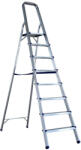 MESTERINO Scara pliabila din aluminiu cu platforma MESTERINO TOOLS MTJL-302-1x8, 8 trepte, 2.1 metri, greutate maxima suportata 120 kg (mst-MTJL-302-1x8)