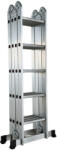 MESTERINO Scara multifunctionala din aluminiu cu balama MESTERINO TOOLS MTJL201-4X5, 4X5 trepte, 5.8 metri, greutate maxima suportata 150 kg (mst-MTJL201-4X5)