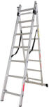 MESTERINO Scara combinata din aluminiu 2X7 trepte, MESTERINO TOOLS MTJL206-2X7, 3.22 metri, greutate maxima suportata 150 kg (mst-MTJL206-2X7)