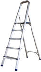 Mesterino Scara pliabila din aluminiu cu platforma MESTERINO TOOLS MTJL-302-1x5, 5 trepte, 1.5 metri, greutate maxima suportata 120 kg (mst-MTJL-302-1x5)