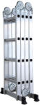 Mesterino Scara multifunctionala din aluminiu cu balama 4X4 trepte MESTERINO TOOLS MTJL202-4X4, 4.67 metri, greutate maxima suportata 150 kg (mst-MTJL202-4X4)