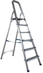MESTERINO Scara pliabila din aluminiu cu platforma MESTERINO TOOLS MTJL-302-1x6, 6 trepte, 1.7 metri, greutate maxima suportata 120 kg (mst-MTJL-302-1x6)