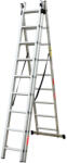 MESTERINO Scara combinata din aluminiu 3X9 trepte MESTERINO TOOLS MTJL207-3X9, 5.93 metri, greutate maxima 150 kg (mst-MTJL207-3X9)
