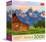Trefl Puzzle Trefl 2000 piese, Colecția Sua - Vederea Muntilor Teton, cu poster inclus (99271) Puzzle