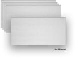 Naimeed Company Set 16 panouri decorative flexibile din praf de piatra D7321, ignifuge, strat ceramic UV, 1200x600x2 mm, Alb (DF-D7321)