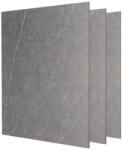 Naimeed Company Pachet 3 placi decorative din carbune de bambus si PVC, D6497, 1220 x 800 x 5 mm, Gri Inchis (DF-D6497)