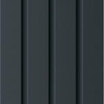 Vilo Lambriu exterior 3D Vilo Fronto, decor Antracit - 2, 95 mp cutie (4 bucati), 2950 250 mm, PVC-U (DF-3029906)