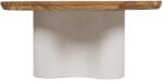 Roke Masa de cafea joasa Gabwa, Diametru 800 x Inaltime 370 mm, Baza finisaj mat (DF-NTZ_2TACT1074) Masa de cafea