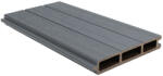 Naimeed Company Profil gard WPC compozit lemn-plastic D6474, rezistent UV si inghet -40C +60C, 1800x155x24 mm, Gri (DF-D6474)