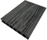 Naimeed Company Pardoseala decking terasa WPC D7481, antiderapanta, rezistenta UV si inghet, clasa trafic 23, 2800x140x25 mm, Stejar gri (DF-D7481)