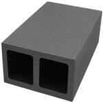 Naimeed Company Profil structural dreptunghiular WPC co-extrudat D7505 - Gri, 2800 mm x 58 mm x 39 mm, set 5 bucati (DF-D7505)