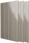Naimeed Company Pachet 3 placi cristal carbon, D6653, 1220 x 890 x 5 mm, Gri cu dungi glitter, Lucios cu dungi glitter (DF-D6653)