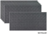 Naimeed Company Set 9 panouri decorative flexibile din praf de piatra D7343, ignifuge, strat ceramic UV, 1200x600x2 mm, Gri inchis (DF-D7343)