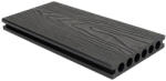 Naimeed Company Pardoseala WPC Terasa D6485, antiderapanta, rezistenta UV si inghet, clasa trafic 23, 2900x140x25 mm, Negru (DF-D6485)