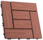 Naimeed Company Dala terasa WPC D6252, antiderapanta, rezistenta UV si inghet -40C +60C, 300x300x20 mm, Visiniu (DF-D6252)