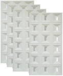 Naimeed Company Set 4 Panou Decorativ 3D Naimeed D5767 - Design Elegant - 1200 600 30mm - Alb (DF-D5767)