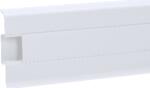 Korner Plinta PVC cu Canal Siena, 2500 X 80 X 20 mm - Alb (DF-PP80S-0-801)