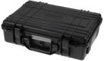 New Brand Valijoară pt. unelte neagră ABS 420x300x120mm IP67 - Cutie de transport pentru unelte neagră (NB-45-6-B)