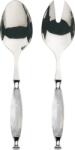 Casa Bugatti Tacâmuri pentru salată Country albe, în cutie cadou, set 2 piese (COC1M-N4114/15)