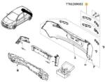 Original Renault Set bandouri bara spate pentru model fara senzori de parcare ORIGINAL RENAULT 7701209032 (77 01 209 032)