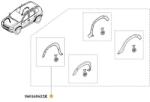 Original Renault Kit protectii aripi fata dreapta ORIGINAL RENAULT 960169632R (960169632R)