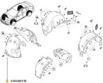Original Renault Elem protectie pasaj roata ren fluence ORIGINAL RENAULT 638440013R (638440013R)