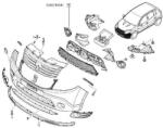 Original Renault Grila ventilatie, bara protectie ORIGINAL RENAULT 8200785081 (8200785081)