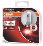 OSRAM Set doua becuri auto halogen Osram Night Breaker Silver +100% H4 60/55W 12V 64193NBS-DUO (AC50521)