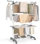 Songmics Home Uscator de rufe cu roti, Songmics, Tower Dryer, 4 niveluri, alb (LLR701W01V2)
