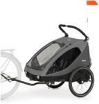 hauck Carucior si bicicleta pentru copii hauck Dryk Duo 2in1, 2 locuri, gri (515013)