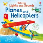 Usborne Lights and Sounds Planes and Helicopters - Carte cu sunete pentru copii 12+ luni, Usborne (9781805312758)