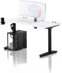 Diablo Chairs DIABLO X-Forge 1400 elektromos gamer asztal, 140 x 70 cm, fehér-fekete