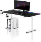 Diablo Chairs DIABLO X-Forge 1600 elektromos gamer asztal, 160 x 70 cm, fekete-fehér