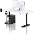 Diablo Chairs DIABLO X-Forge 1600 elektromos gamer asztal, 160 x 70 cm, fehér-fekete