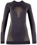 UYN Woman Fusyon Cashmere Shiny 2.0 UW Shirt LG SL Round Neck, celebrity gold aláöltöző felső