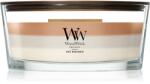 WoodWick Trilogy Café Macchiato lumânare parfumată cu fitil din lemn 453.6 g