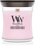 WoodWick Cherry Blossom & Vanilla lumânare parfumată cu fitil din lemn 85 g