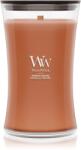 WoodWick Pumpkin Praline lumânare parfumată cu fitil din lemn 610 g