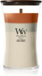 WoodWick Trilogy Vanilla Embers lumânare parfumată cu fitil din lemn 610 g