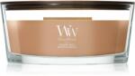 WoodWick Hazelnut Roast lumânare parfumată cu fitil din lemn 453.6 g