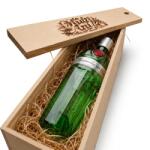Tanqueray Pachet Cadou Cutie De Lemn Personalizata Gin Tanqueray No Ten, 47.3%, 0.7L