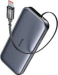 Mcdodo MetaFree Series MC-5920 külső akkumulátor beépített USB-C kábellel, 10000 mAh, 45 W, sötétszürke