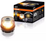 OSRAM LEDguardian Road Flare Signal TA20 újratölthető Li-ion akkumulátorral, 360°-os narancssárga figyelmeztető fény, IP54 védelem, mágneses professzionális figyelmeztető LED lámpa, LEDSL104 (LEDSL104)