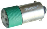TRACON LED-es jelzőizzó, zöld 24V AC/DC, Ba9s NYGL-ACDC24G Tracon (NYGL-ACDC24G)