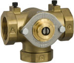Schneider Electric Shoe Valves and Actuators - MB1502 - Háromutas forgószelep 1" BSP, KV 8.0, keverő-/elterelő szelep (MB1502)