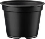  Virágcserép 12cm L 8° fekete (1140) 1208231 (120823800001)