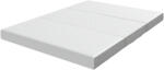 HomCom Saltea pliabilă în 3 părți, 140x190x15cm, Saltea de oaspeți din spumă cu memorie infuzată cu gel, Alb | Aosom Romania (810-051V02WT) Saltea