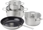 KitchenAid Set Oale si Tigaie KitchenAid din Otel Inoxidabil, 4 piese, 16-28 cm, Argintie (CC010356-001)